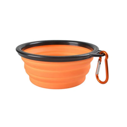 Portable Pet Food Bowl  Durable TPR Bowl  Cat and Dog Food Pet Silicone Collapsible Bowl Portable Travel Outdoor Water Food Bowl